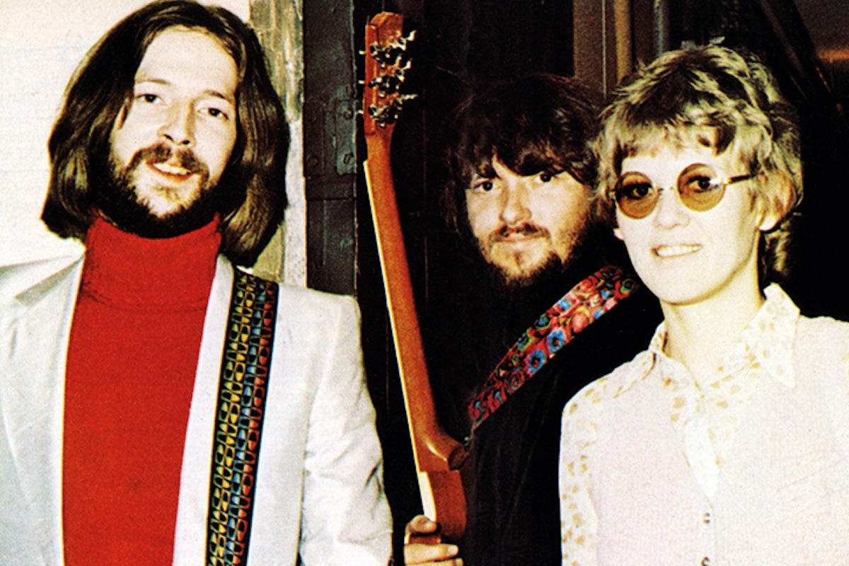 Eric Clapton with Delaney Bramlett and Bonnie Bramlett in Australia, 1969 (Photo by GAB Archive/Redferns)