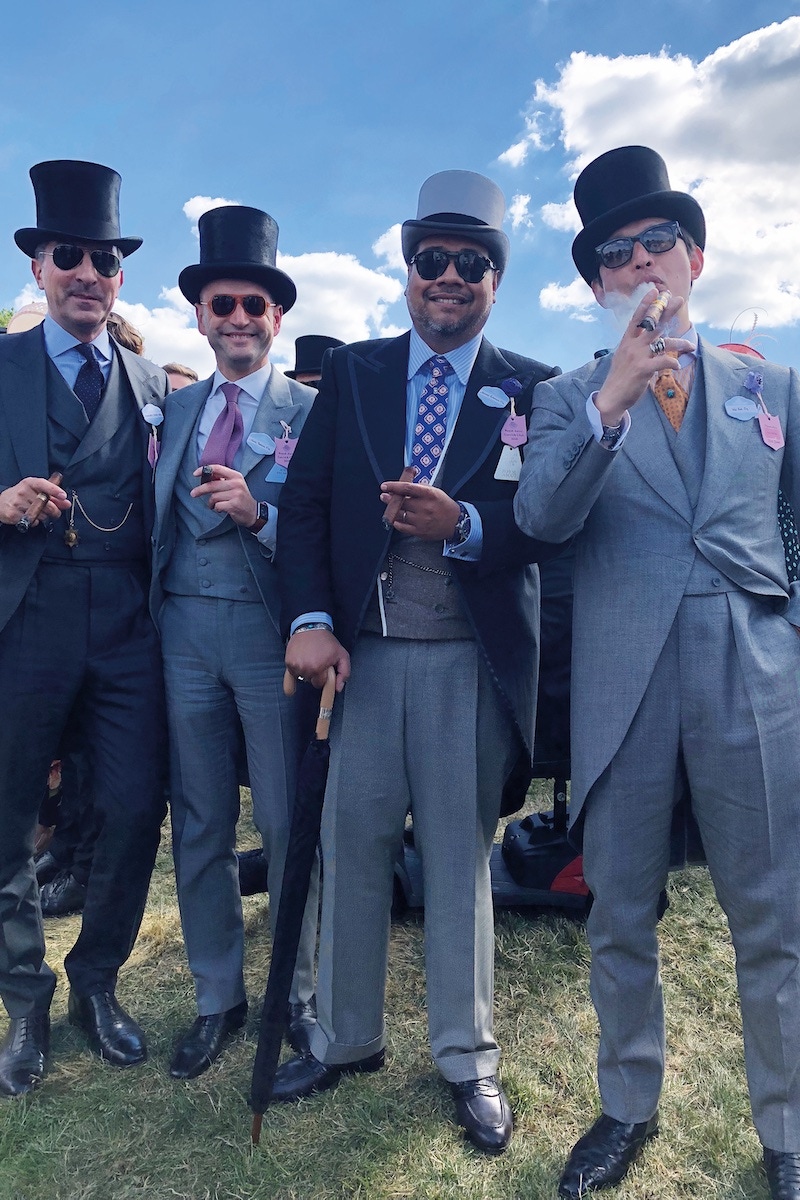 Alexander Kraft, Max Binda, Shary Rahman and Wei Koh at Royal Ascot.